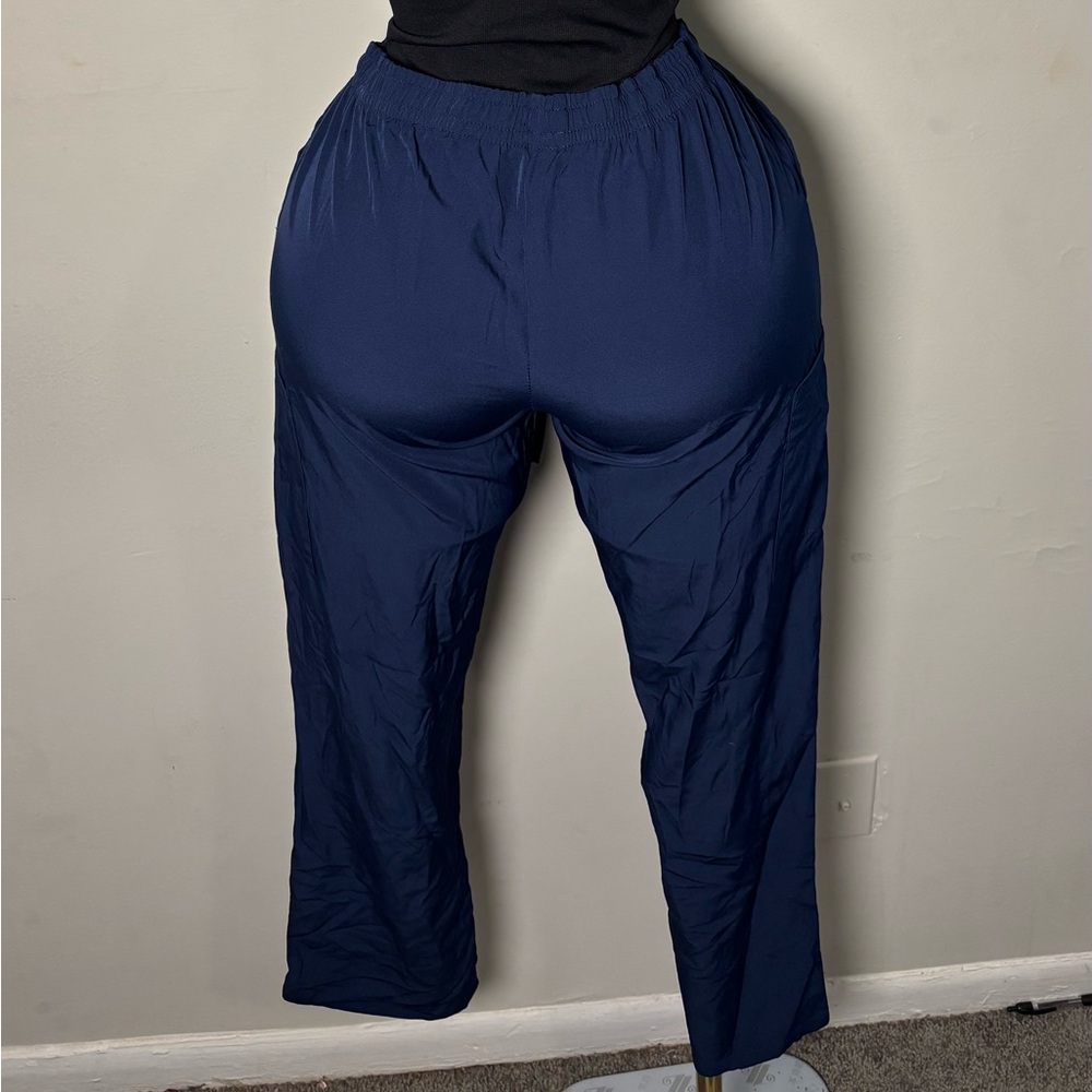 Navy Blue Flare & Wide Leg Jeans